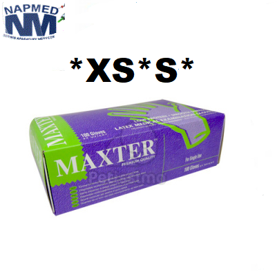 Rękawice lateksowe Maxter pudrowane  100szt *XS*S
